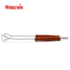 BBQ Food Tongs with Wooden Handles