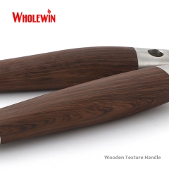 Wooden Texture Handle Stainless Steel Barbecue Tools Set