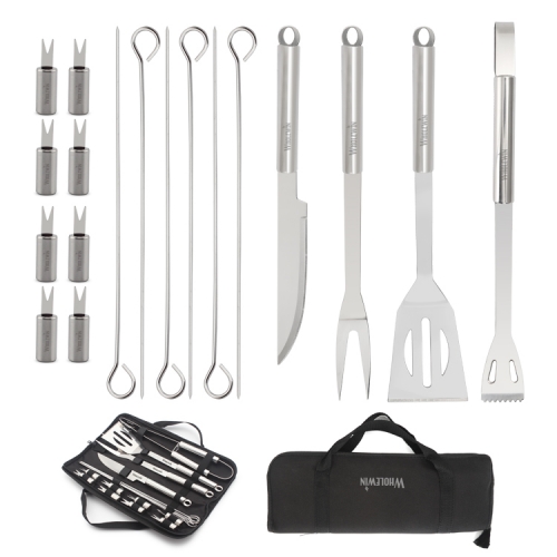 BBQ Stainless Steel Tool Carry Bag Set