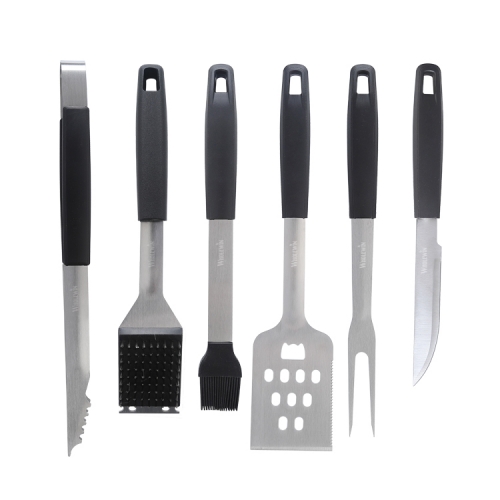 BBQ PLASTIC HANDLE 6 PC SET