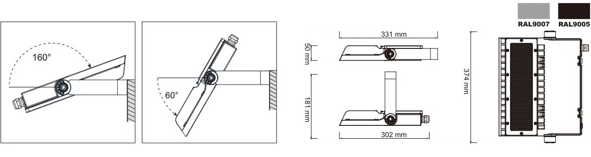 AREA LIGHT 75W 100W 150W 200W 240W