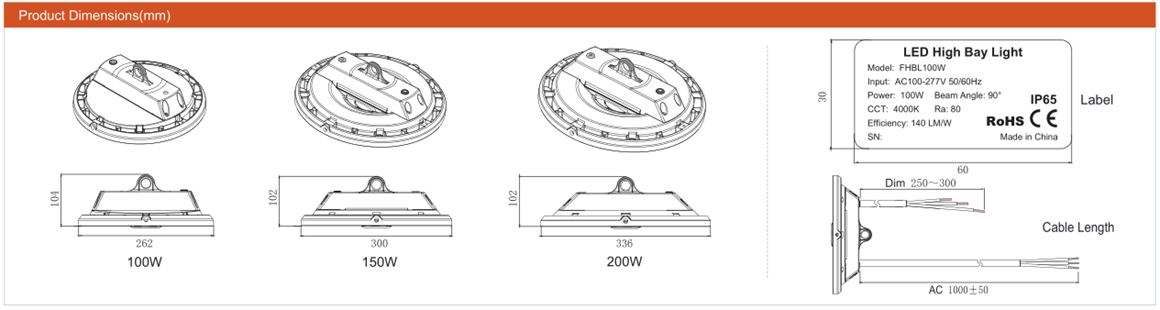 LED High Bay Light FHBL-B Series