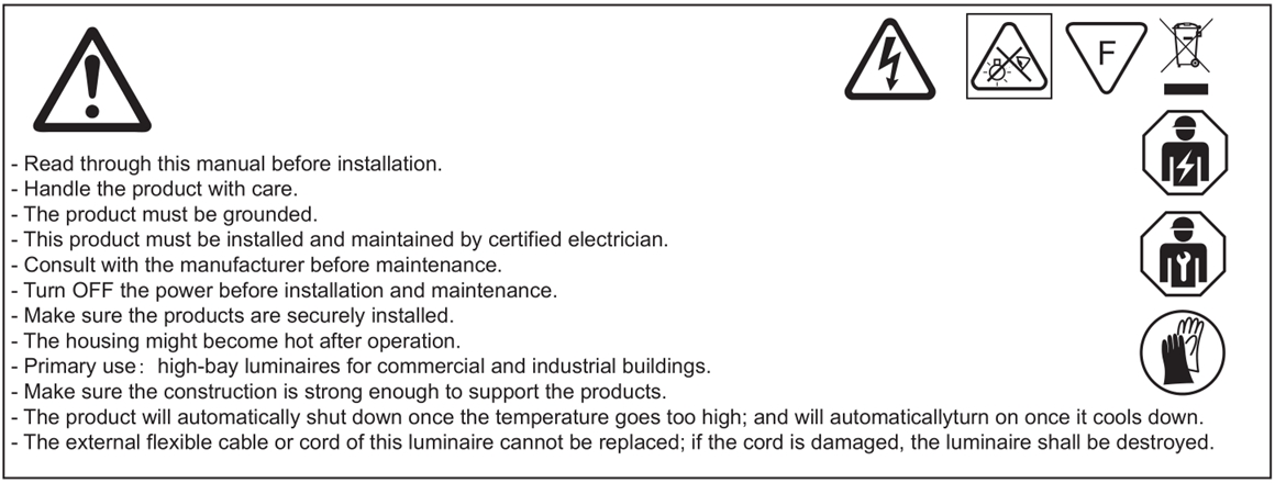 LED High Bay Light Installation Manual