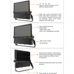 超强耐腐蚀 适用于海洋性气候 体育馆 港口码头专用泛光灯 高端投光灯厂家中国深圳 供应led投光灯