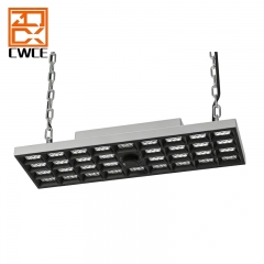商用及工业用高棚灯，功率100W-150W-200W，可切换，适用于仓库、室内车库等场所，线性UFO型高棚灯