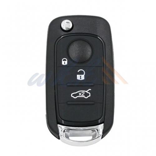 3Buttons 4A SIP22 433.92MHz Folding Flip Key for Fiat 500X