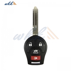 3+1Buttons CWTWB1U751/CWTWB1U816 H0561-3AA0B 315MHz Head Key for 2004 - 2016 Nissan Titan