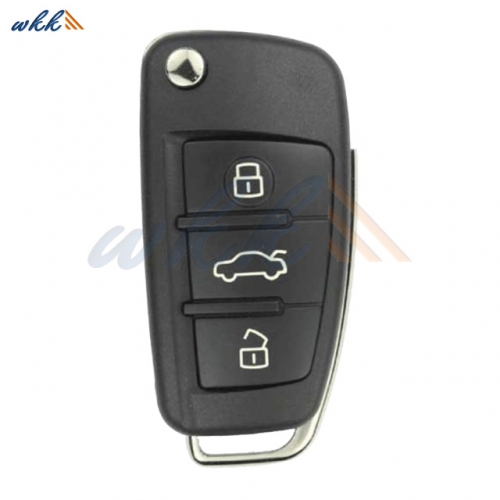 3 Buttons 8P0837220D 48CHIP 433MHz Flip Key for Audi A3 / S3 / TT