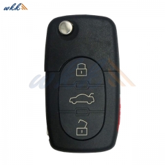 3+1 Buttons MYT8E0837231 48 CHIP 313MHz Flip Key for Audi