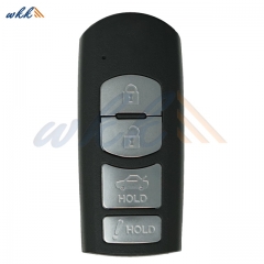 4 Buttons GJY9-67-5DY WAZSKE13D01 315MHz Smart Key for Mazda / 3 Sedan / 6 / MX-5 Miata