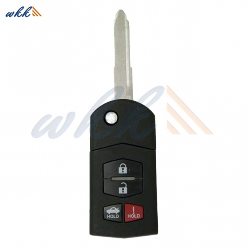 3+1 Buttons GP7A-67-5RYB KPU41788 314MHz Flip Key for Mazda 3