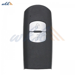 2 Buttons WAZSKE13D01 49CHIP 433MHz Smart Key for Mazda