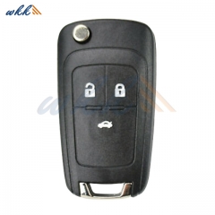 3Buttons 13500219 ID46 433 MHz Flip Key for Chevrolet Cruze (J300)