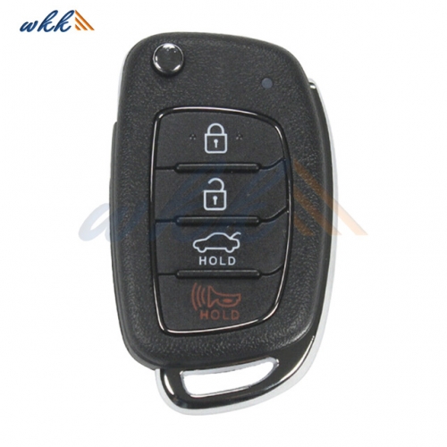 3+1Buttons 95430-C1210 TQ8-RKE-4F25 434MHz Flip Key for 2017-2019 Hyundai Sonata