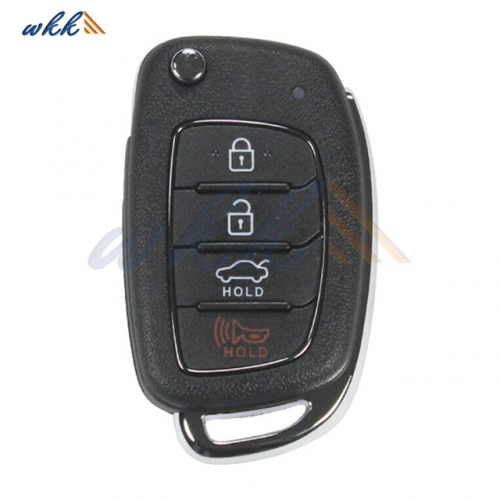 3+1Buttons 954430-C1010 TQ8-RKE-4F16 434MHz Flip Key for Hyundai Sonata