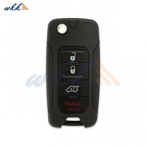 3+1Buttons 2ADFTFI5AM433TX 68296748AA 434MHz Flip Key for 2015-2018 Jeep Renegade