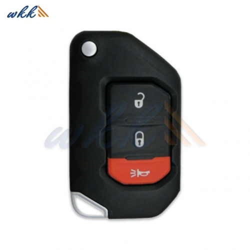 2+1Buttons OHT1130261 68416782AA 433MHz Flip Key for Jeep Gladiator / Wrangler