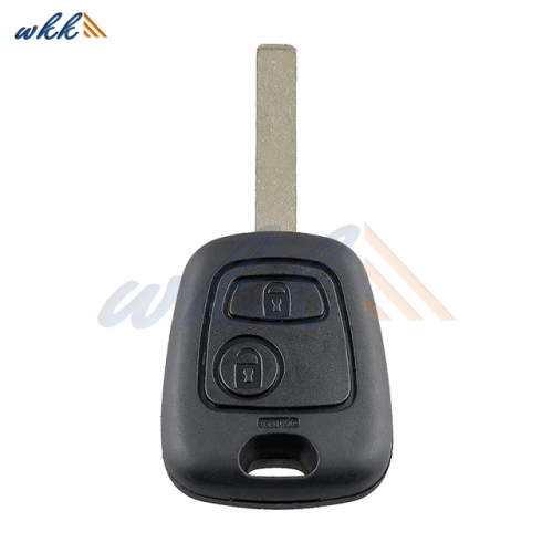 2Buttons 6554RC ID46 433MHz Head Key for Peugeot 307