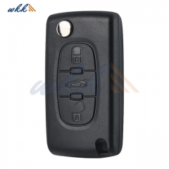 3Buttons 0536 VA2 Blade ID46 433MHz FSK Flip Key for Peugeot Partner