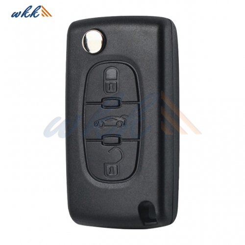 3Buttons 6490R5/ 6490R4 ID46 433MHz Flip Key for Peugeot 407