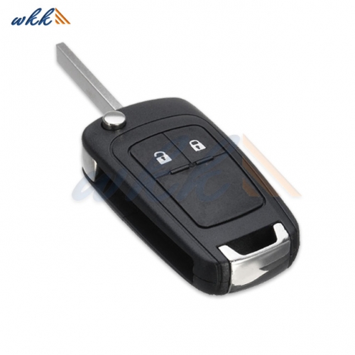 2Buttons 5WK50079/13279278/13523069 PCF7937E /  HITAG 2 / 46 CHIP 433.92MHz Flip Key for Opel