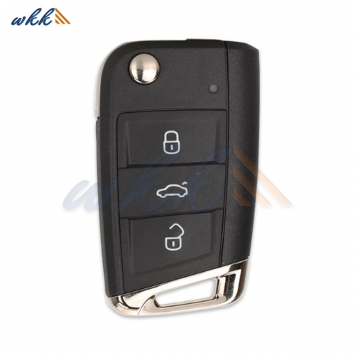 3Buttons 6V0959752E/L 5E0959752E/A/L HU66/ HU162T 434MHz ASK Smart Key for Skoda Octavia