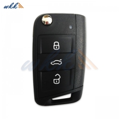 3Buttons 5E0959752DROH/ 5E0959752KROH ID88 433 MHz Flip Key for Skoda Octavia