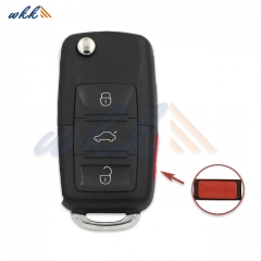 3+1Buttons 1J0959753DC 48CHIP 315MHz Flip Key for Volkswagen Jetta / Golf / Beetle / Passat