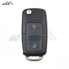 2Buttons 7E0837202AD / 5K0959753AB 48CHIP 434MHz Flip Key for Volkswagen Amarok / Transporter