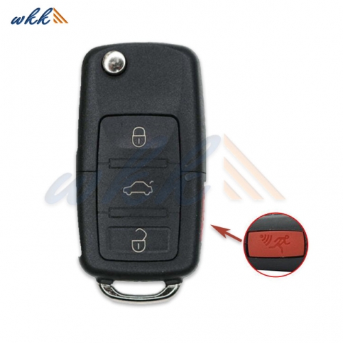 3+1Buttons 5K0837202AE NBG010180T ID48 315MHz Flip Key for Volkswagen Beetle