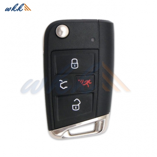 3+1Buttons 5G6-959752BM NBGFS125C1 49CHIP 315MHz Flip Key for Volkswagen Golf