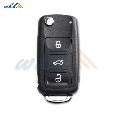 3Buttons 5K0-837202AD ID48 433MHz Flip Key for Volkswagen