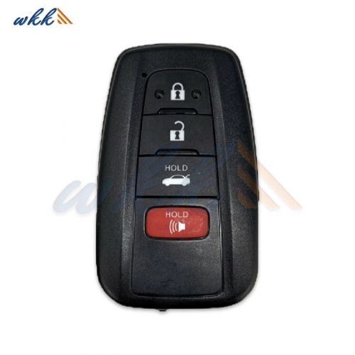 3+1Buttons HYQ14FBN 8990H-02030 315MHz Head Key for 2019-2021 Toyota Corolla