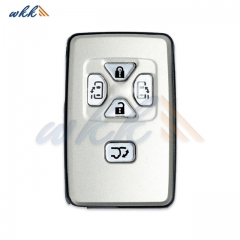 5Buttons B52EA 89904-28124/ 28125/ 28126/ 28123/ 28121 4D-67CHIP 433MHz Smart Key for 2007-2010 Toyota Previa