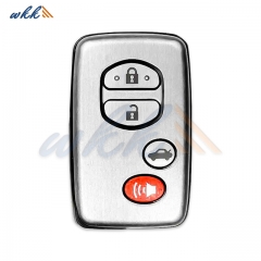 3+1Buttons B53EA 89904-33100 4D-67CHIP 433MHz Smart Key for 2007-2009 Toyota Aurion