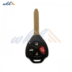 3+1Buttons GQ4-29T 89070-02270 G CHIP 315MHz Head Key for Toyota Corolla / Venza / Matrix