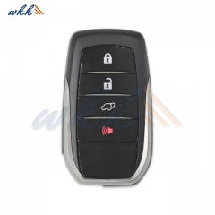 3+1Buttons 89904-60Y40 B2Z2K2A Toyota A9 CHIP 433MHz Smart Key for 2020-2021 Toyota Land Cruiser