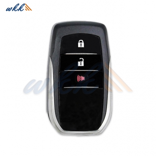 2+1Buttons 89904-60M40 BJ2EK Toyota A8 CHIP 433MHz Smart Key for 2017-2018Toyota Land Cruiser