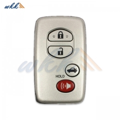 3+1Buttons 89904-33310 HYQ14AAB 3370 Board 314MHz Smart Key for 2010-2011 Toyota Camry