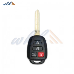 3+1Buttons HYQ12BDM 89070-42D40 4D-H CHIP 314MHz Head Key for 2013-2018 Toyota RAV4 Limited