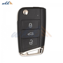 3Buttons 5F0959752FROH/ 5F0959752DROH ID88CHIP HU66 Blade 433MHz Flip Key for Seat Leon / Arona