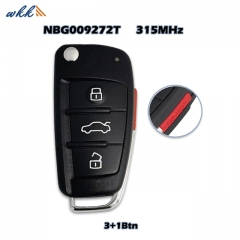 3+1Buttons Smart Key Case for Audi