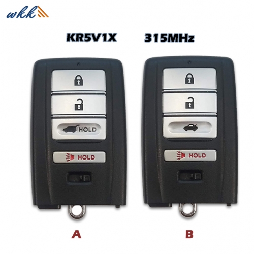 3+1Buttons Remote Key Case for Acura