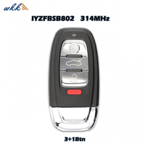 3+1Buttons Smart Key Case for Audi