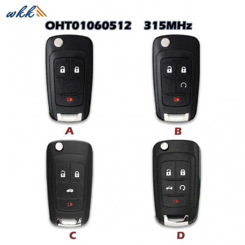 Flip Car Key Case for OHT01060512 for Chevrolet