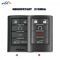 4+1Button 22865375 NBG009768T 315MHz for Cadillac SRX