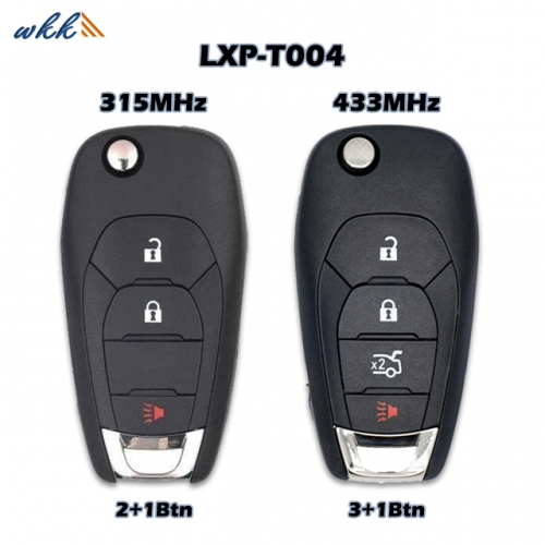 2+1/3+1Buttons 13514135 LXP-T004 433MHz Flip Key for Chevrolet Cruze