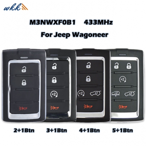 2+1/3+1/4+1/5+1btn M3NWXF0B1 Smart Key Shell for 2021-2022 Jeep Wagoneer