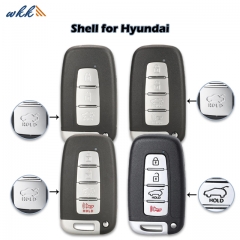 3/3+1/4btn T08-F08-4F35 Smart Key Shell for Hyundai Genesis G80