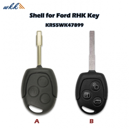 3Buttons KR55WK47899 Key Shell for Ford